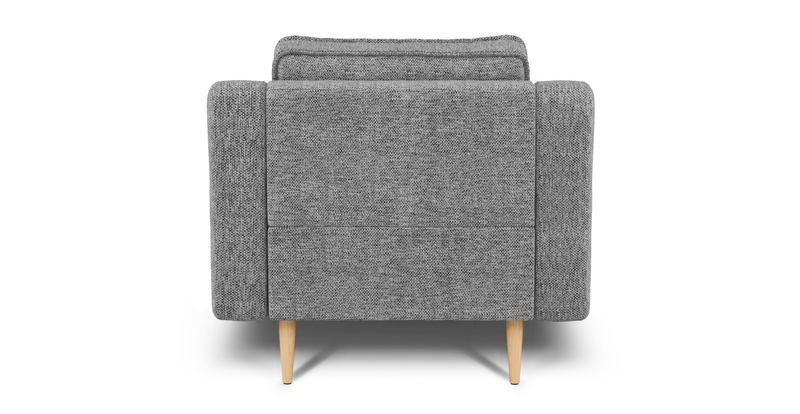 Klem Slim Armchair Wooden Leg - Natural Woven