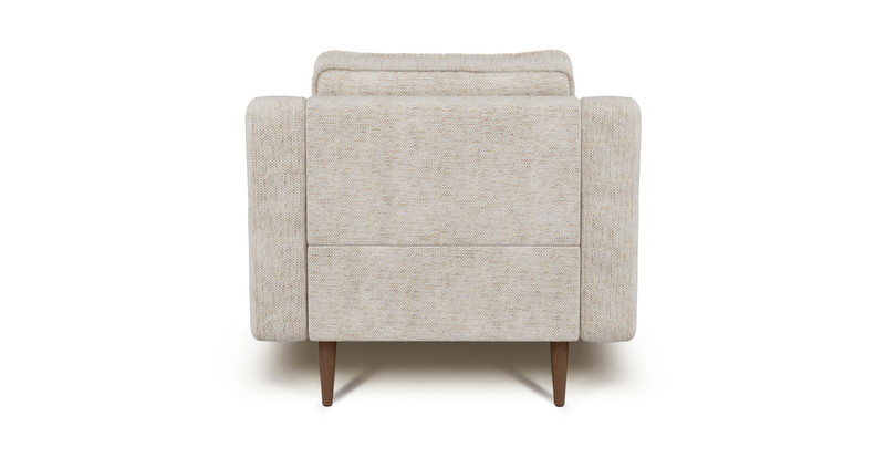 Klem Slim Armchair Wooden Leg - Natural Woven