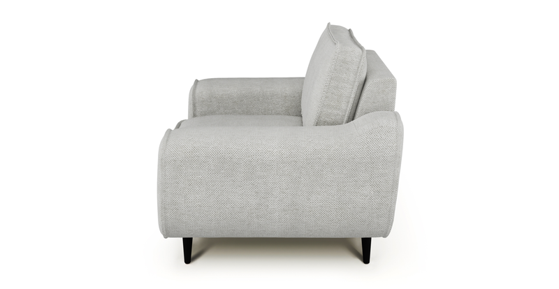 Klem Armchair Wooden Leg - Natural Woven