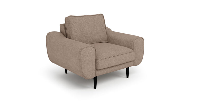 Klem Sessel Holzbein - Gewebe