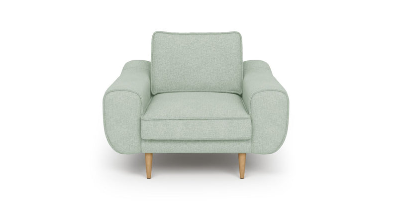 Klem Sessel Holzbein - Gewebe