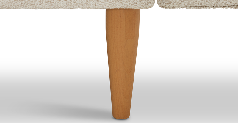 Klem Recamiere wooden leg - Bouclé