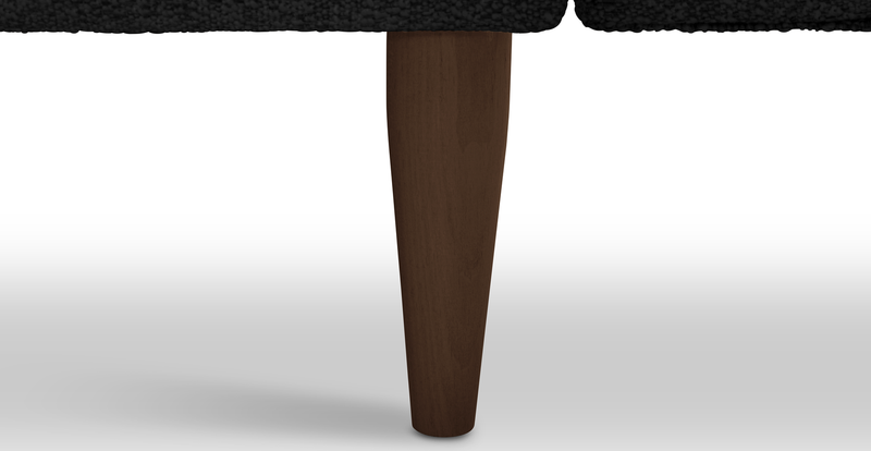 Klem Slim Recamiere Holzbein - Bouclé