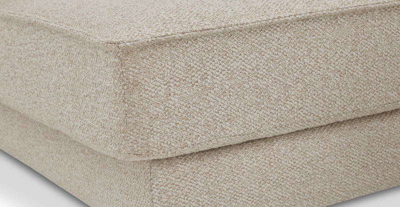 Klem 280 x 171 Sektional Zylindrisch Holzbein - Bouclé