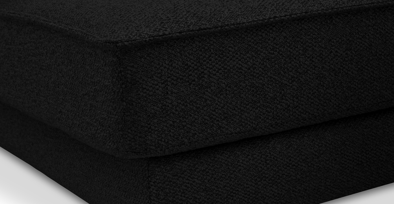 Klem 280 x 171 Sektional Zylindrisch Holzbein - Bouclé