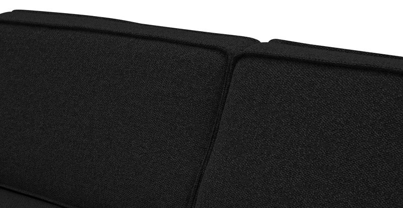 Klem 280 x 171 Sektional Zylindrisch Holzbein - Bouclé