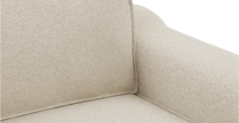 Klem 280 x 171 Sektional Zylindrisch Holzbein - Bouclé