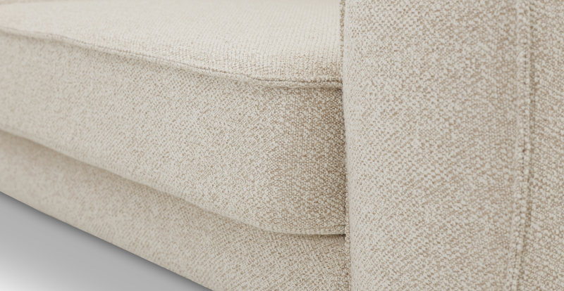 Klem 280 x 171 Sektional Zylindrisch Holzbein - Bouclé