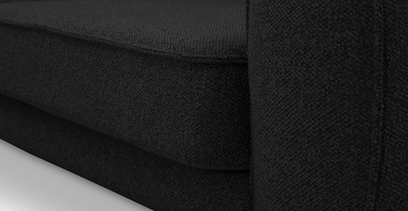 Klem 280 x 171 Sektional Zylindrisch Holzbein - Bouclé