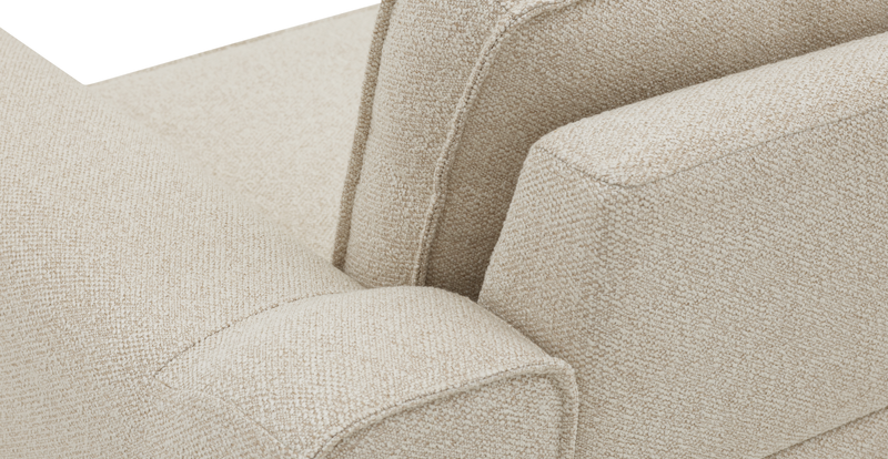 Klem Loveseat Cylindrical wooden leg - Bouclé