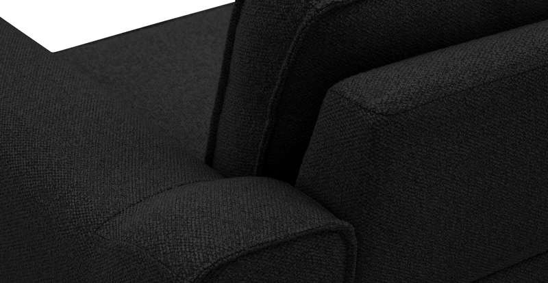 Klem 280 x 171 Sektional Zylindrisch Holzbein - Bouclé