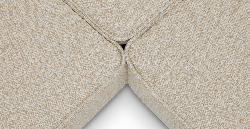 Klem 210 x 290 Sektional Holzbein - Bouclé