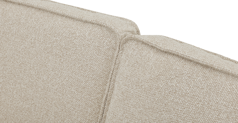 Klem 280 x 171 Sektional Zylindrisch Holzbein - Bouclé