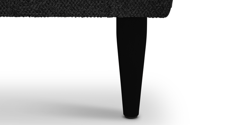 Klem Ottoman Wooden leg - Bouclé