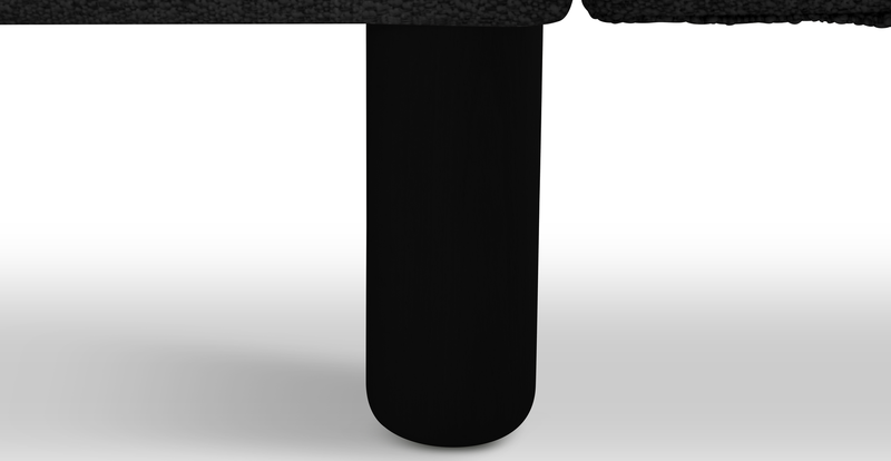 Klem 280 x 171 Sektional Zylindrisch Holzbein - Bouclé