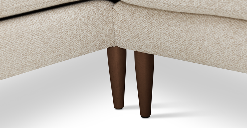 Klem 280 x 171 Sectional wooden leg - Bouclé