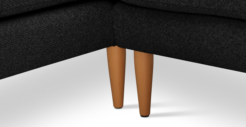 Klem 280 x 171 Sectional wooden leg - Bouclé
