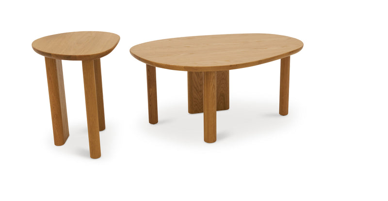 Almond Double Coffee Table Set Small