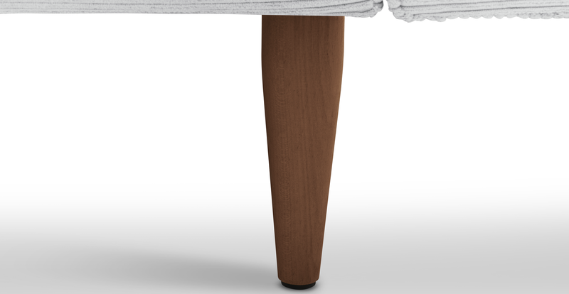 Klem 357 x 171 Sectional wooden leg - Cord velour