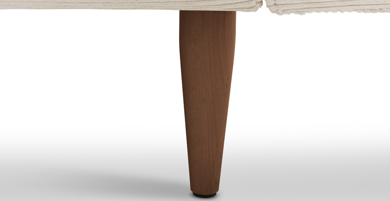Klem 357 x 171 Sectional wooden leg - Cord velour