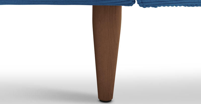 Klem 306 x 171 Sectional Wooden Leg - Cord Velour