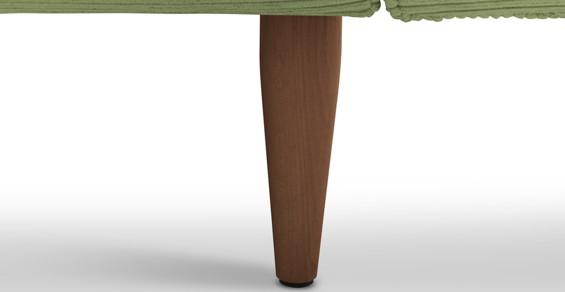 Klem 357 x 171 Sectional wooden leg - Cord velour