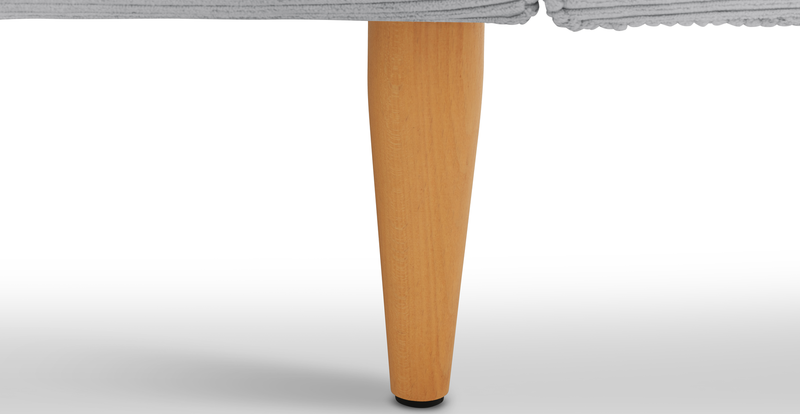 Klem 357 x 171 Sectional wooden leg - Cord velour