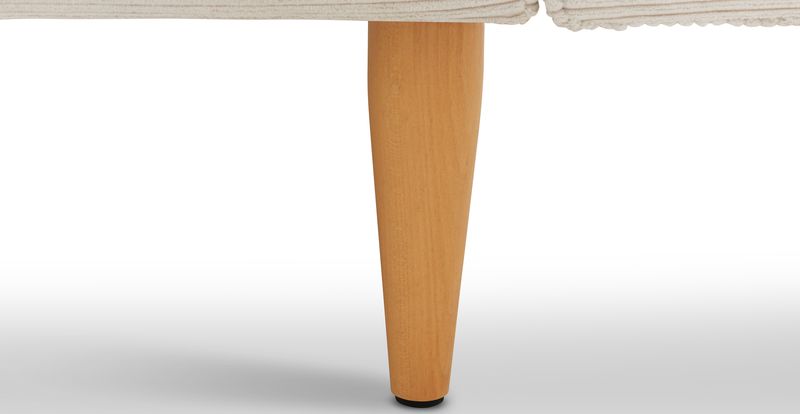 Klem 357 x 171 Sectional wooden leg - Cord velour