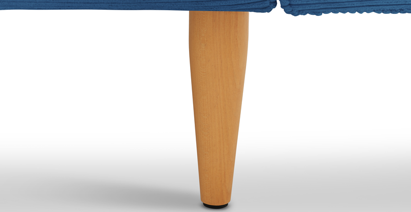 Klem 306 x 171 Sectional Wooden Leg - Cord Velour