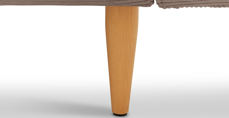 Klem 357 x 171 Sectional wooden leg - Cord velour