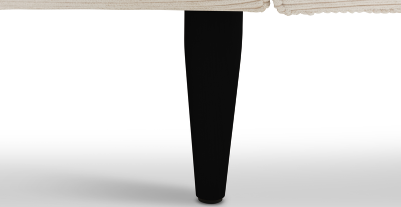 Klem 357 x 171 Sectional wooden leg - Cord velour