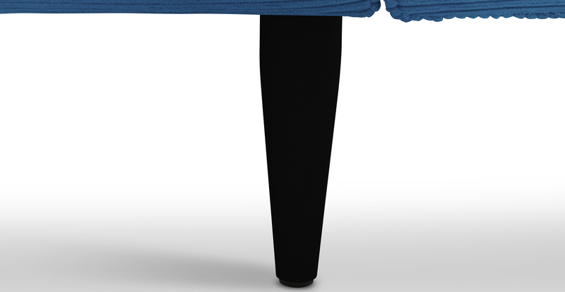 Klem 357 x 171 Sectional wooden leg - Cord velour