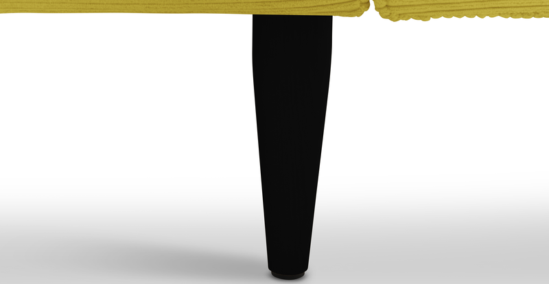 Klem 357 x 171 Sectional wooden leg - Cord velour