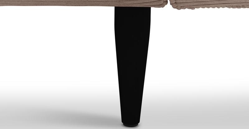 Klem 357 x 171 Sectional wooden leg - Cord velour