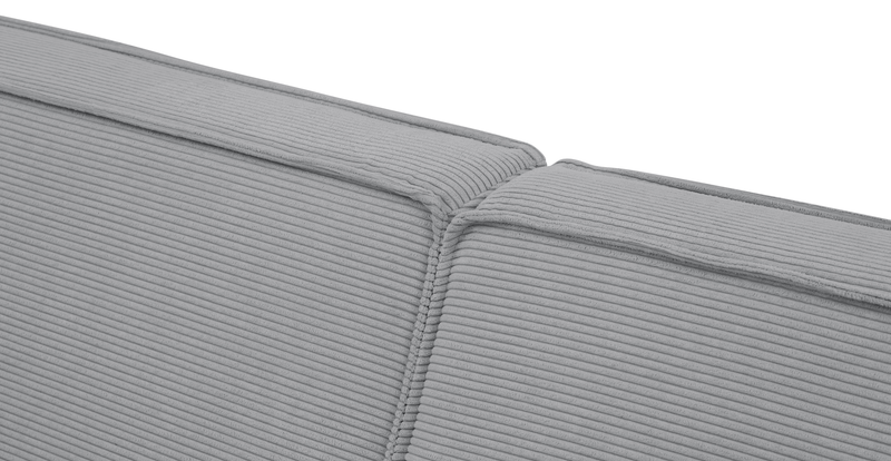 Klem 357 x 171 Sektional Zylindrisch Holzbein - Cord Velours