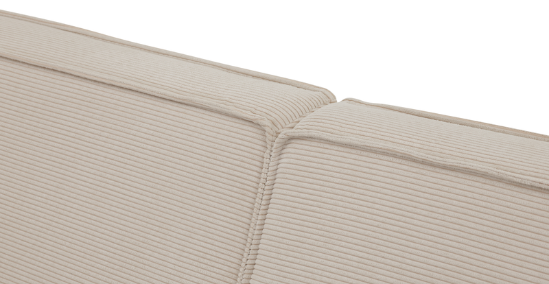 Klem 357 x 171 Sectional wooden leg - Cord velour