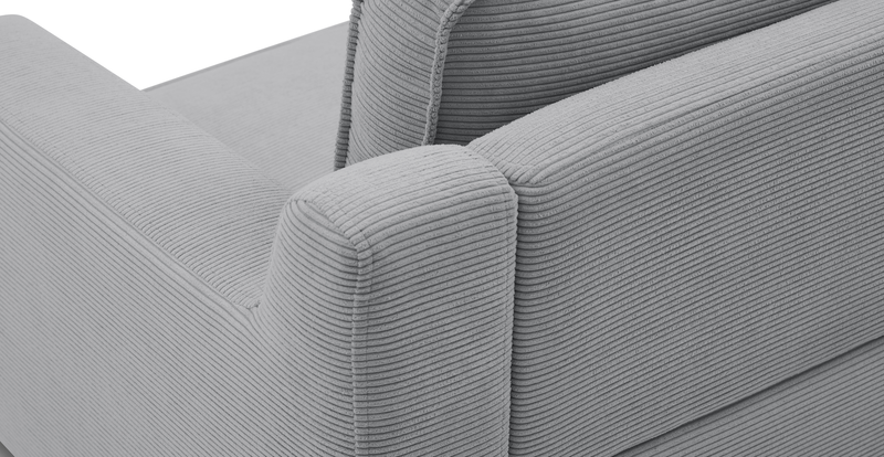Klem Slim 257 x 203 Sectional Cylindrical Wooden Leg - Cord Velour