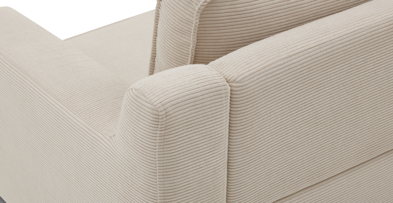Klem Slim 257 x 203 Sectional Cylindrical Wooden Leg - Cord Velour