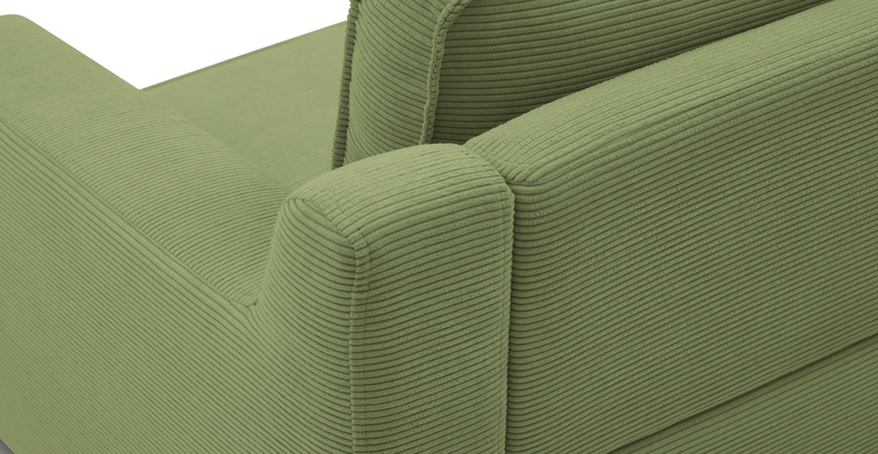Klem Slim 257 x 203 Sectional Cylindrical Wooden Leg - Cord Velour