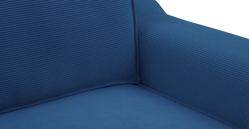 Klem 372 x 210 sectional wooden leg - corduroy velour