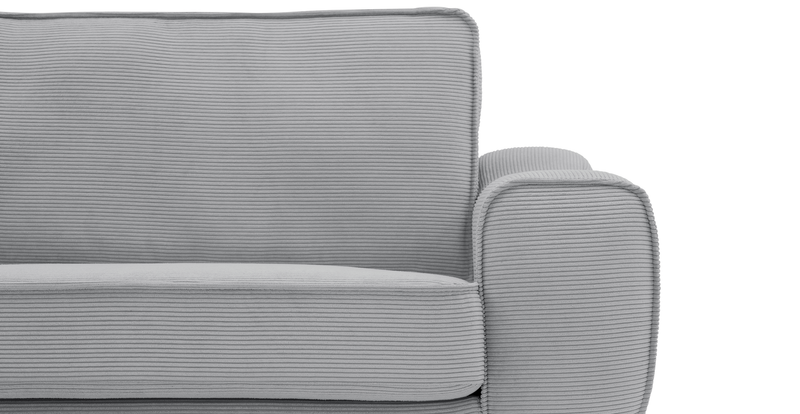 Klem 372 x 210 sectional wooden leg - corduroy velour