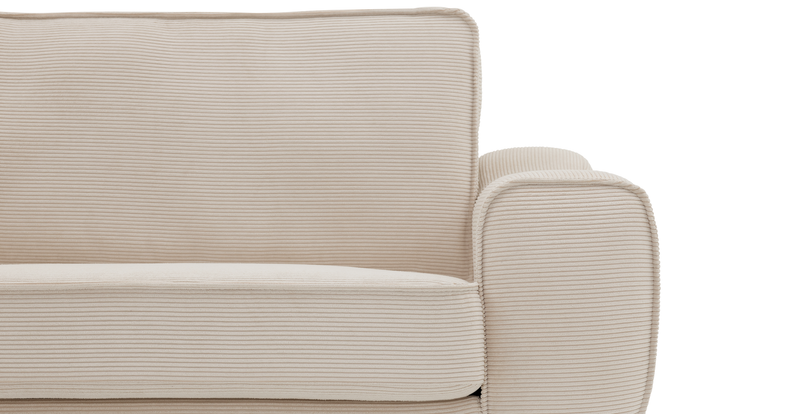 Klem 372 x 210 sectional wooden leg - corduroy velour