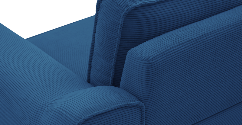 Klem 306 x 171 Sectional Wooden Leg - Cord Velour