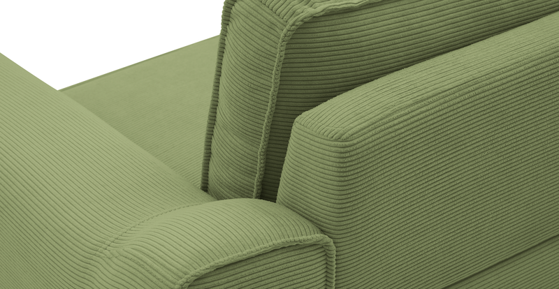Klem 306 x 171 Sectional Wooden Leg - Cord Velour