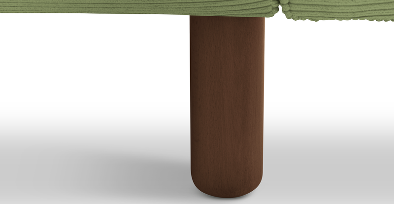 Klem Slim 257 x 203 Sectional Cylindrical Wooden Leg - Cord Velour