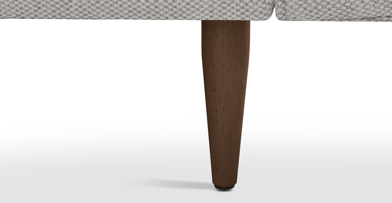Klem 2 seater sofa wooden leg - natural fabric