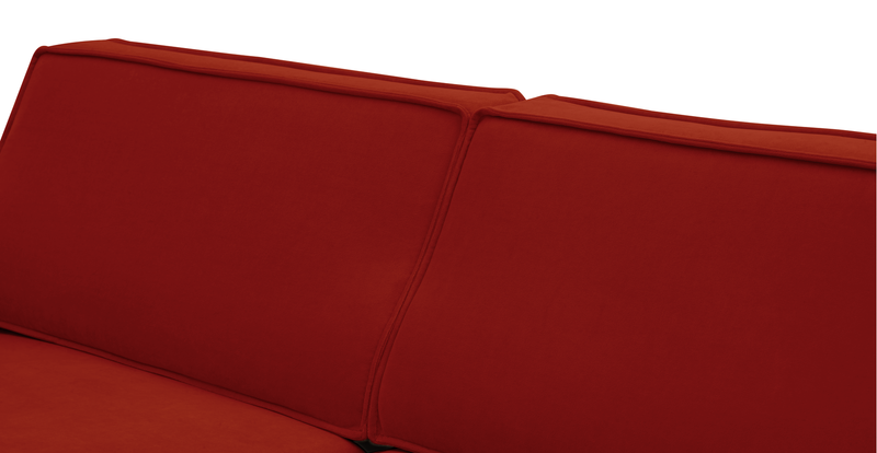 Klem 254 x 171 Sectional cylindrical wooden leg - velvet