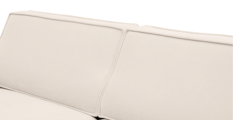 Klem Slim 257 x 203 Sectional Wooden Leg - Velvet