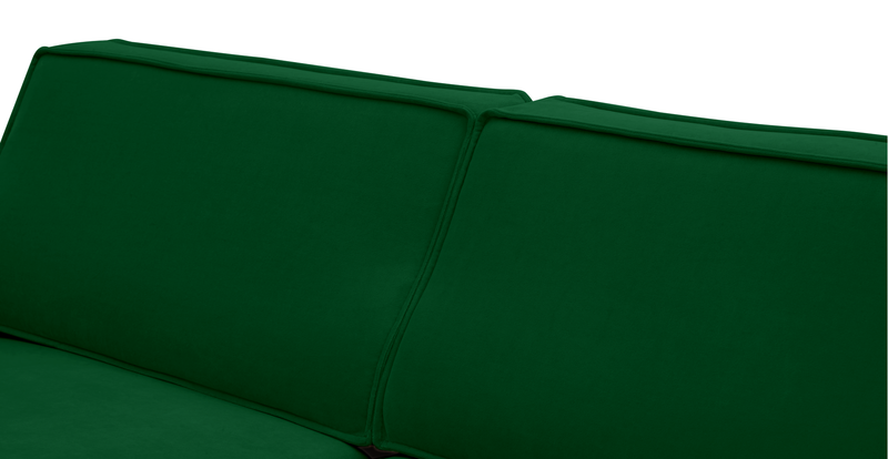 Klem 346 x 290 Sectional Cylindrical Wooden Leg - Velvet