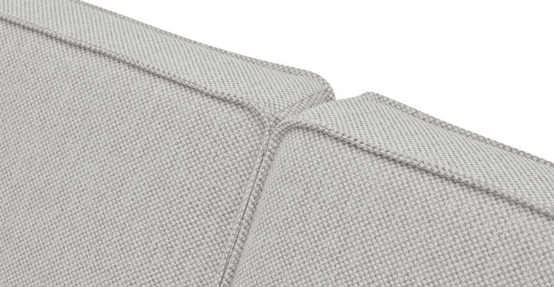 Klem Slim 3-Sitzer Sofa Groß Zylindrisch Holzbein - Naturgewebe